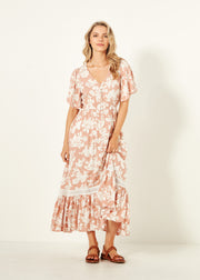 Lemon Tree Jolander Dress - Nude Floral