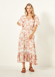 Lemon Tree Jolander Dress - Nude Floral