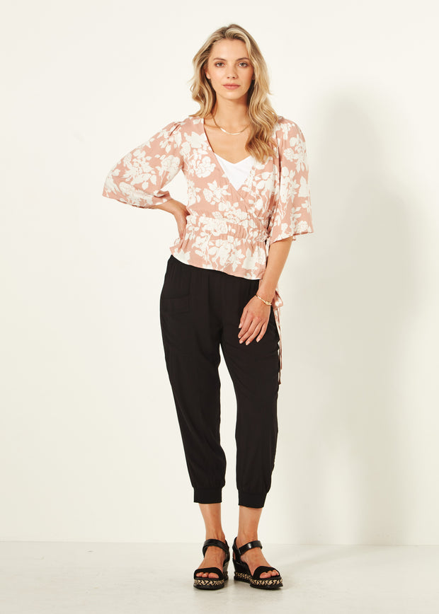 Lemon Tree Harem Pants - Black