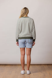 Moss Queen Bee Sweat - Stripe