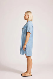 eb&ive Melenia Denim Shirt Dress - Denim