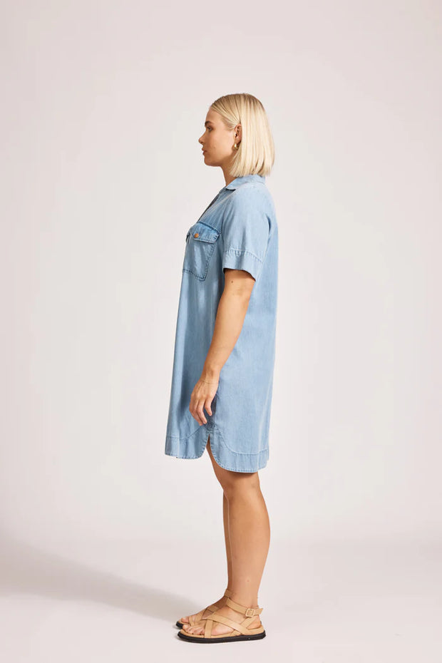eb&ive Melenia Denim Shirt Dress - Denim