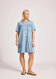 eb&ive Melenia Denim Shirt Dress - Denim