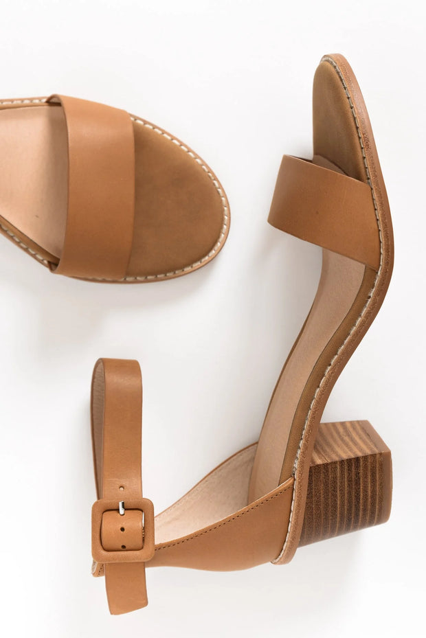 Nude Footwear Mickee Heel - Tan