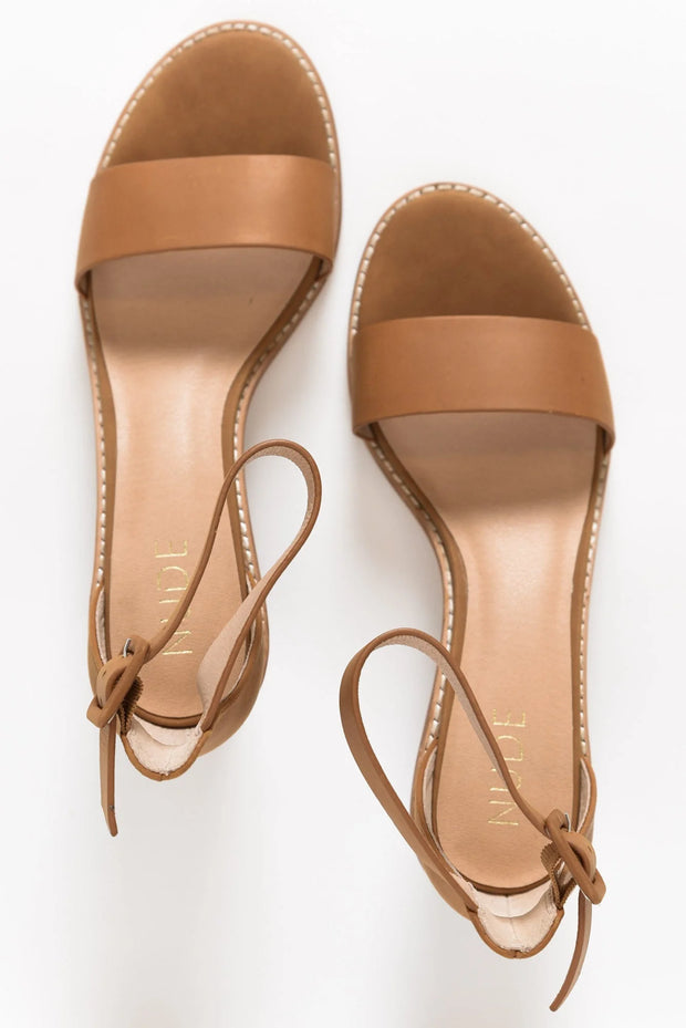 Nude Footwear Mickee Heel - Tan