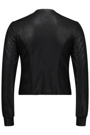 Lemon Tree Mika Snake Skin Jacket - Black