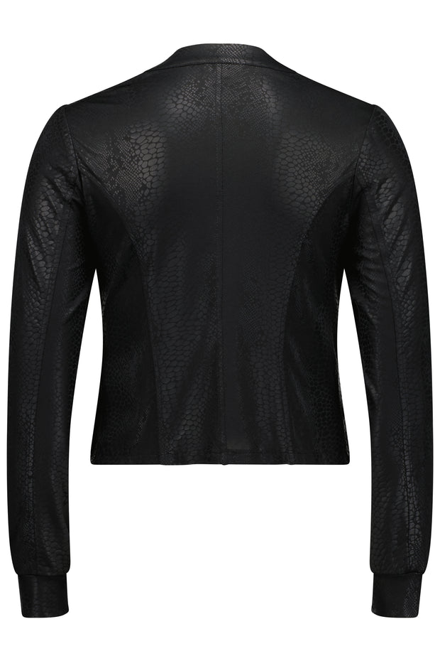 Lemon Tree Mika Snake Skin Jacket - Black