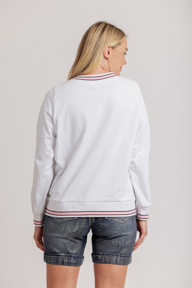 Mi Moso Arrow Sweat - White