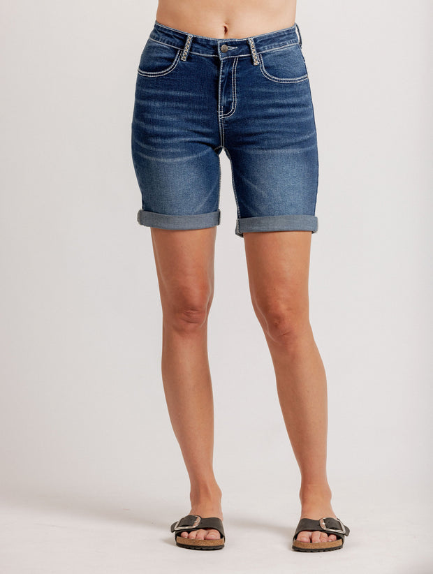 Mi Moso Pip Shorts - Blue Wash