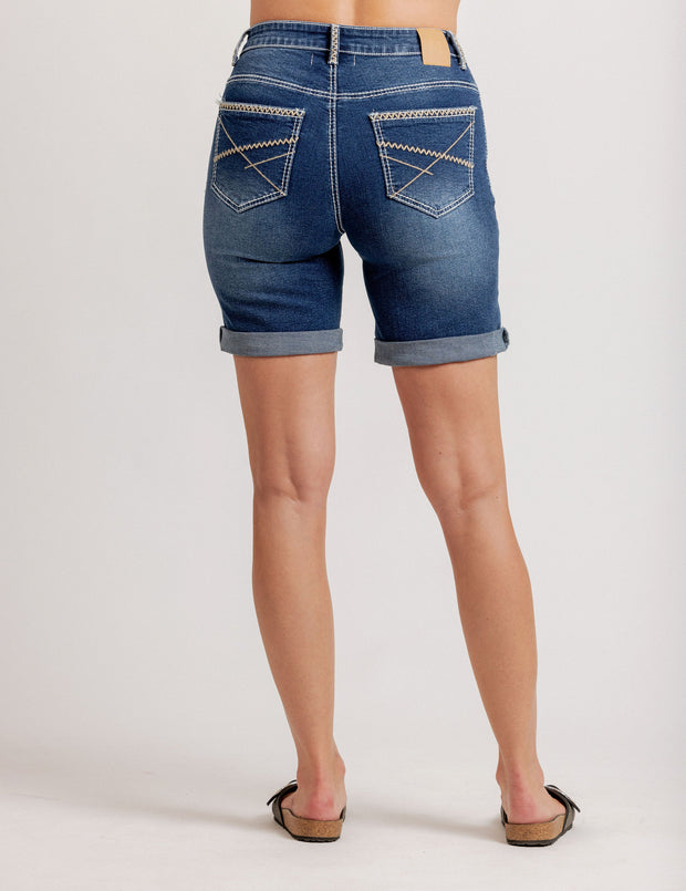 Mi Moso Pip Shorts - Blue Wash