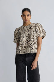 MSCH Alyona Vlora 2/4 Top - Oatmeal Leo