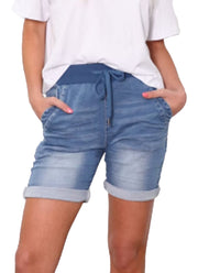 Monaco Jeans Riley Denim Shorts - Light Blue