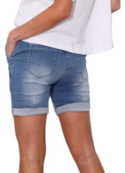 Monaco Jeans Riley Denim Shorts - Light Blue