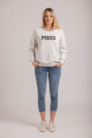 Moss Queen Bee Sweat - Grey Marle