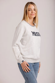 Moss Queen Bee Sweat - Grey Marle