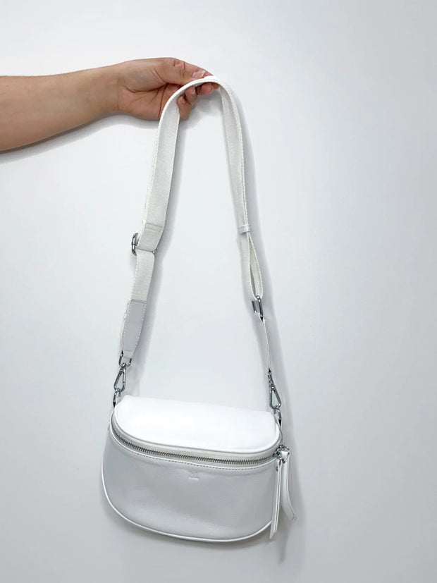 Lemon Tree Dani Leather Bag - Pina Colada With White Strap