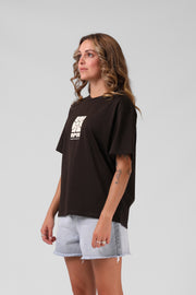 RPM Flower Tee - Espresso