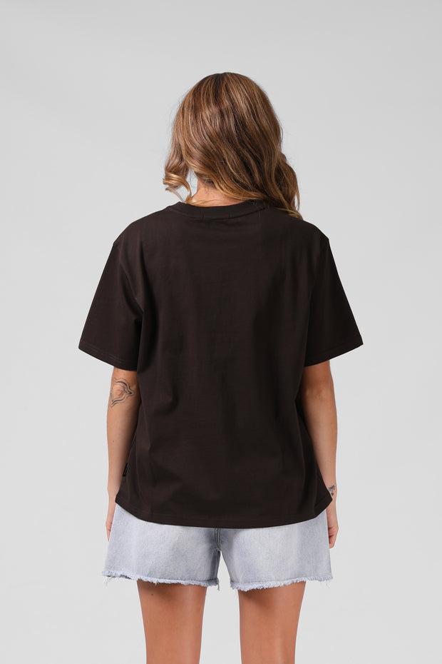 RPM Flower Tee - Espresso