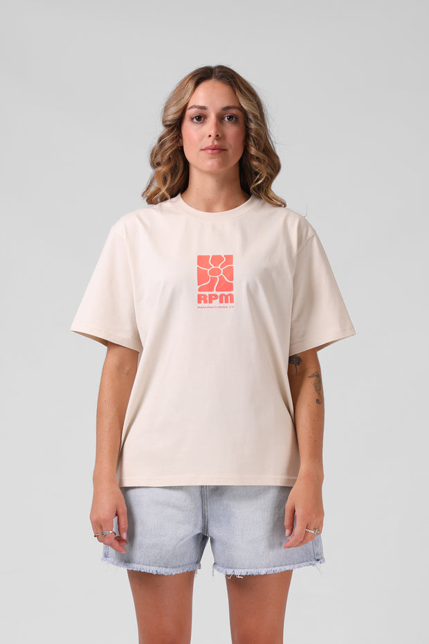 RPM Flower Tee - Vintage Cream