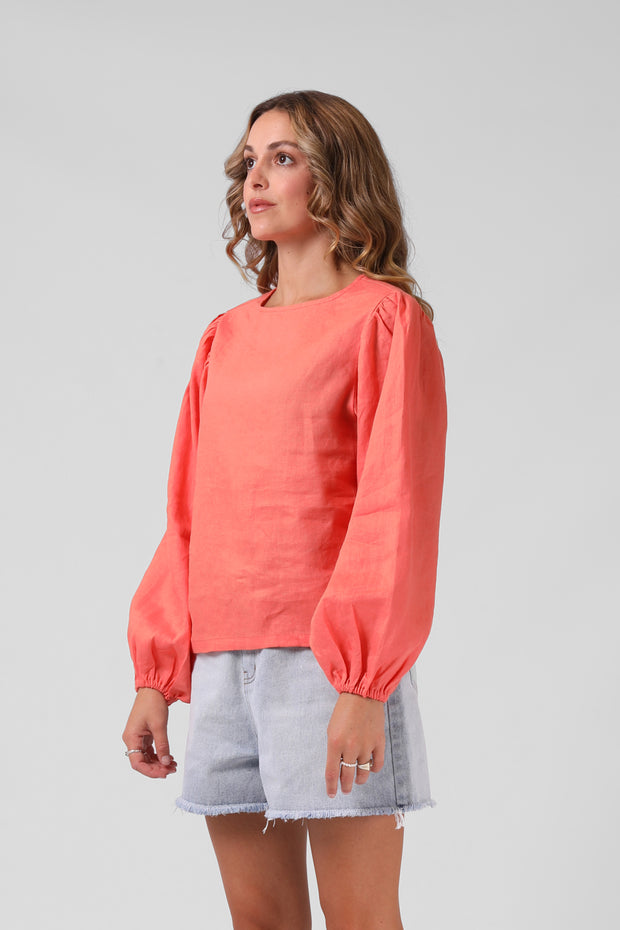 RPM Lola Top - Washed Coral