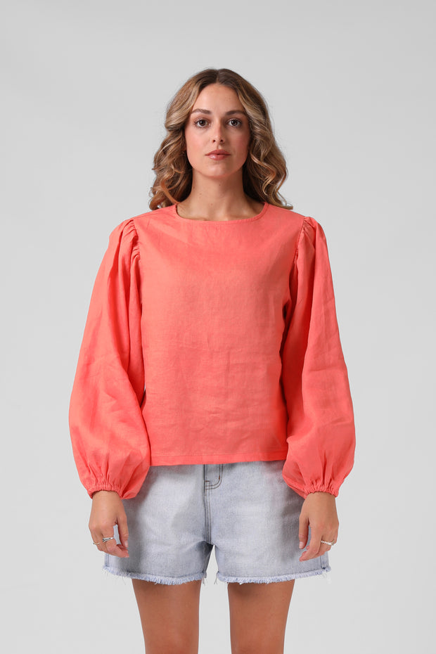 RPM Lola Top - Washed Coral