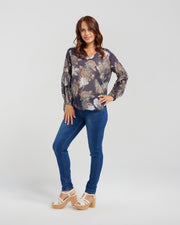 Seduce Senna Top - Navy Flora