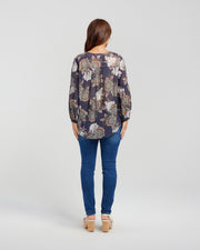 Seduce Senna Top - Navy Flora