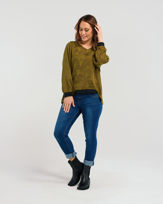 Seduce Nova Top - Olive