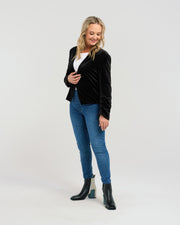 Seduce Stella Jacket - Black Velvet