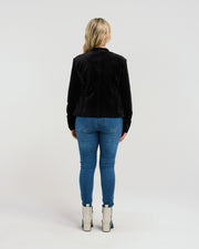 Seduce Stella Jacket - Black Velvet