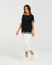Seduce Luna Top - Black Check