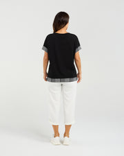 Seduce Luna Top - Black Check