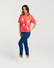 Seduce Zoe Top - Sunset Garden