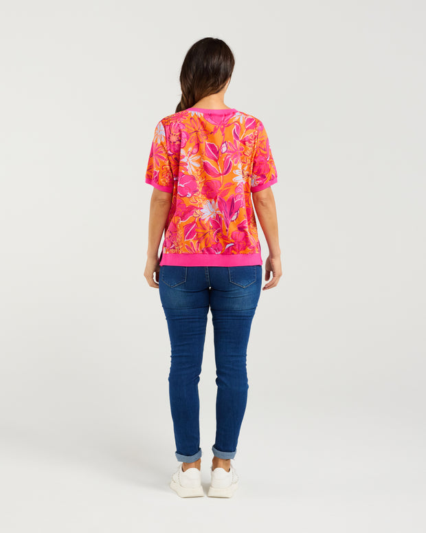 Seduce Zoe Top - Sunset Garden