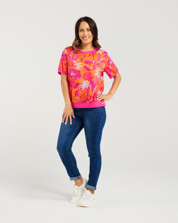 Seduce Zoe Top - Sunset Garden
