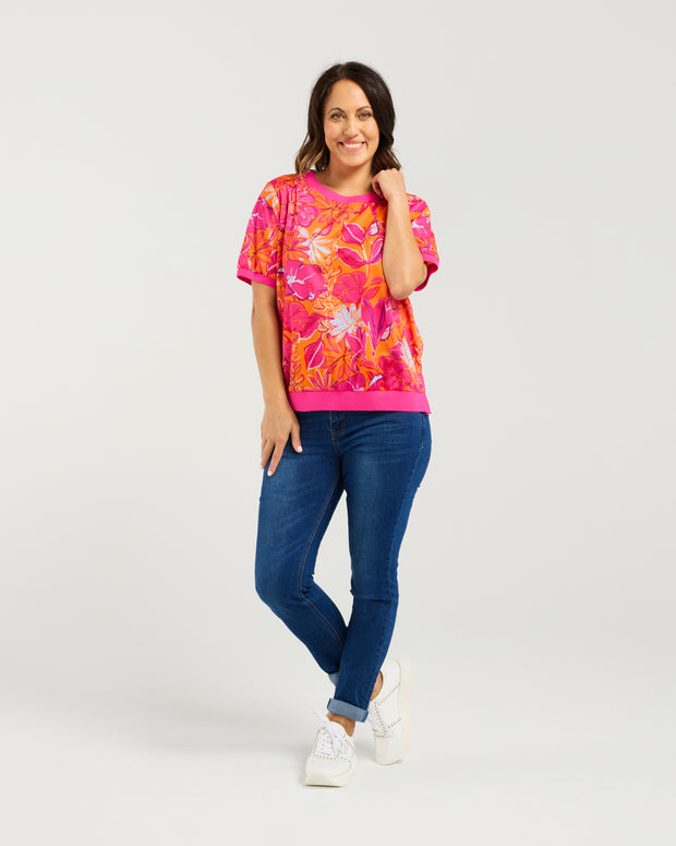 Seduce Zoe Top - Sunset Garden