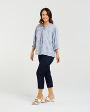 Seduce Claire Top - Petal Plaid