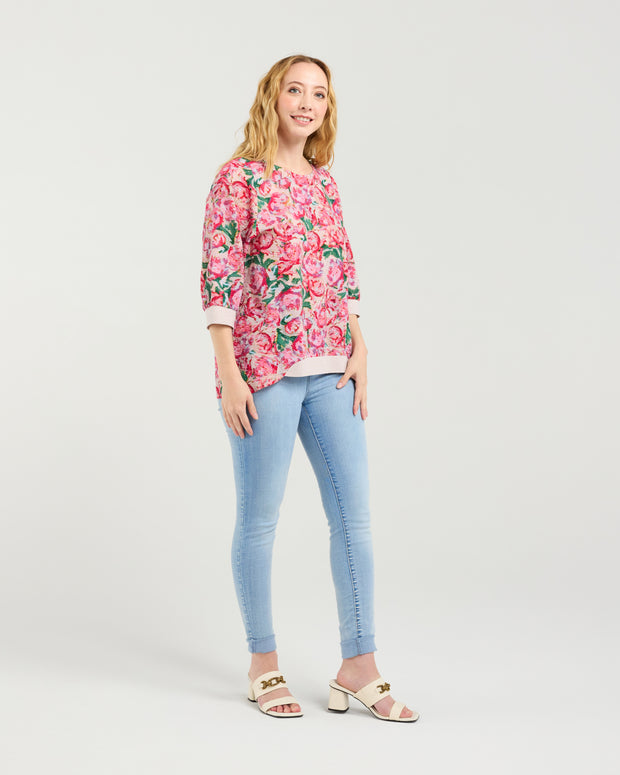 Seduce Taylor Top - Berry Strokes