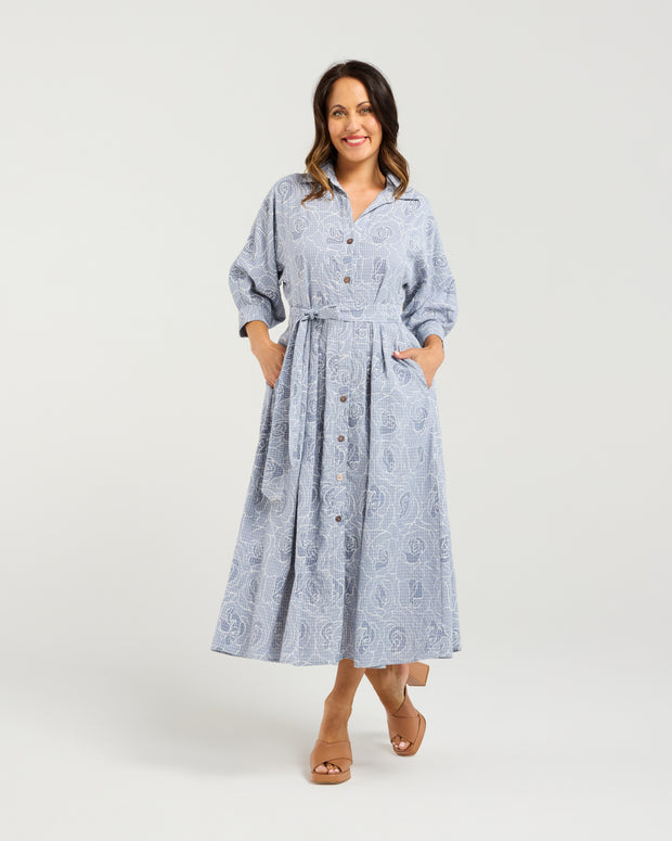 Seduce Ava Dress - Petal Plaid