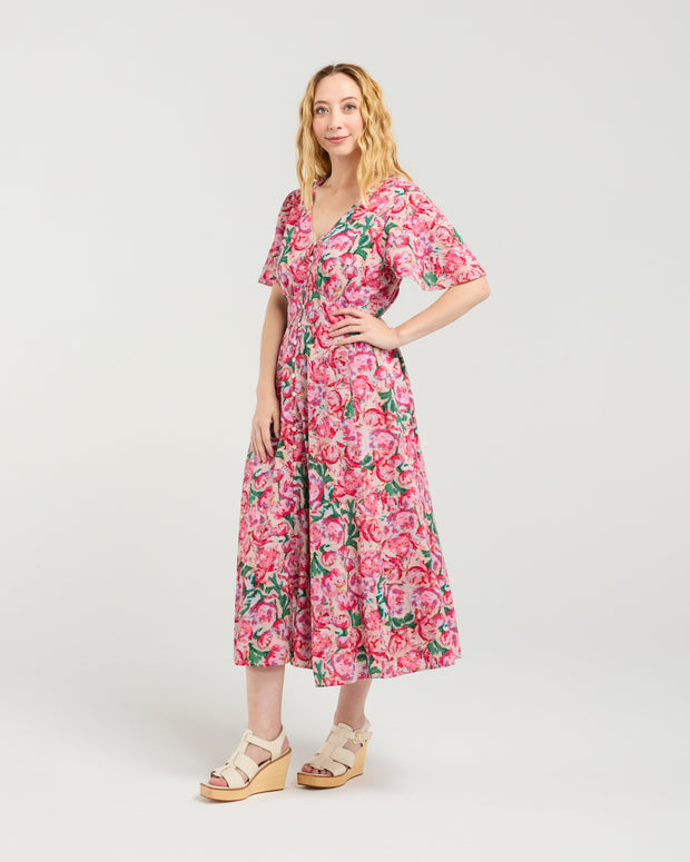 Seduce Kate Dress - Berry Strokes