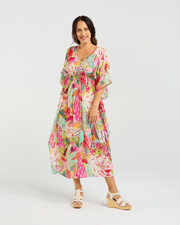Seduce Sonya Dress - Blossom Pop