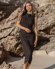 Sass Lauretta Mesh Dress - Black Ditsy