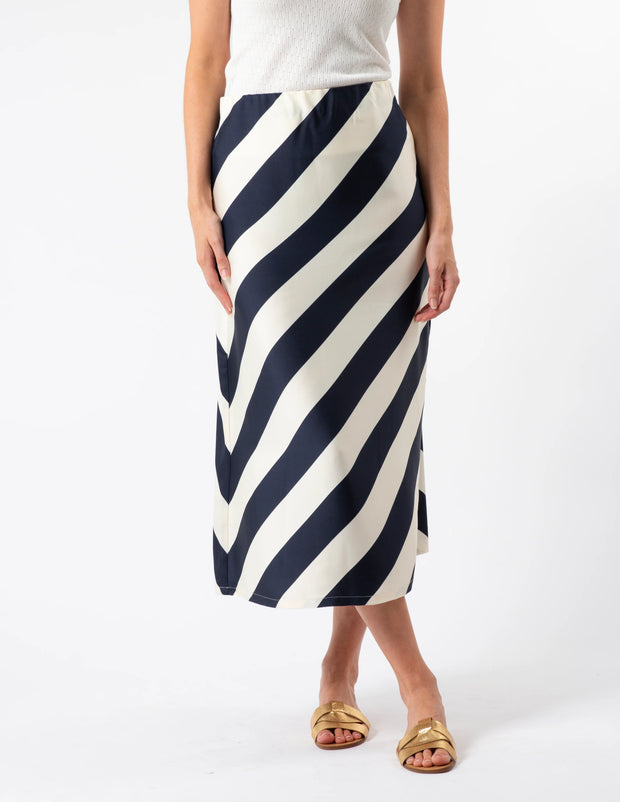 Stella + Gemma Erin Skirt - Navy & White Stripe