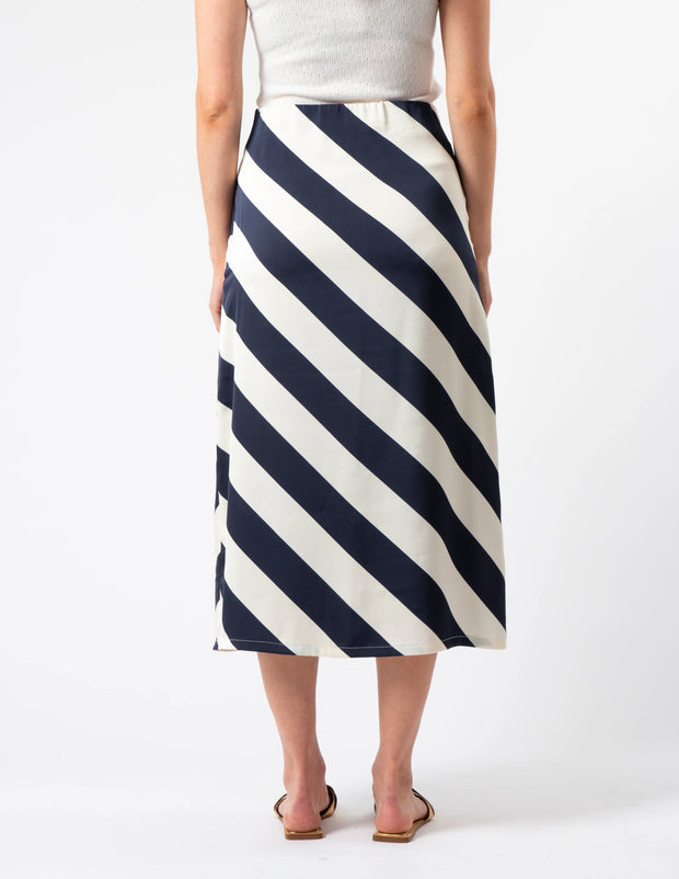 Stella + Gemma Erin Skirt - Navy & White Stripe