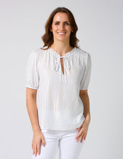 Stella + Gemma Arlo Blouse - Santorini Stripe