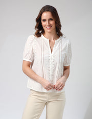 Stella + Gemma Maddie Blouse - White