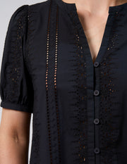 Stella + Gemma Maddie Blouse - Black