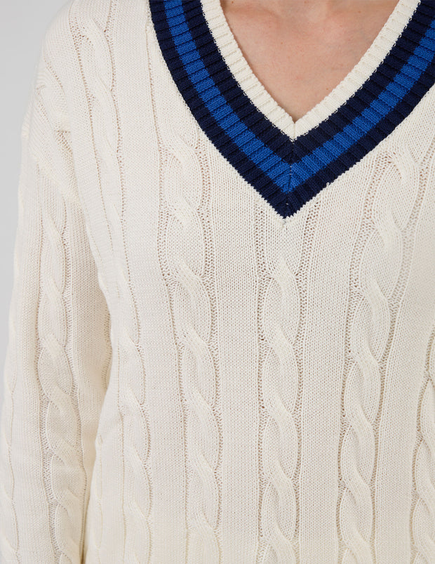 Stella + Gemma Courtside Jumper - Off White