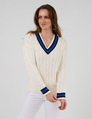 Stella + Gemma Courtside Jumper - Off White