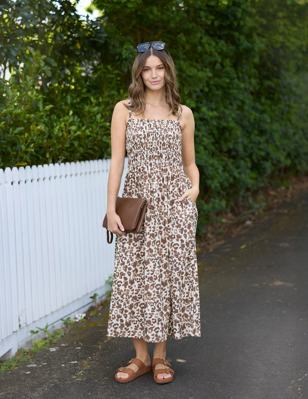 Stella + Gemma Beckett Dress - Summer Leopard